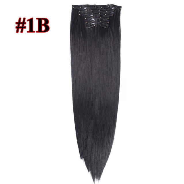 Longs droits Extensions de cheveux 16 clips