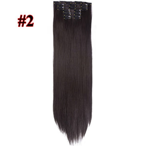 Longs droits Extensions de cheveux 16 clips