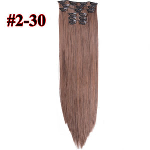 Longs droits Extensions de cheveux 16 clips