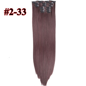 Longs droits Extensions de cheveux 16 clips