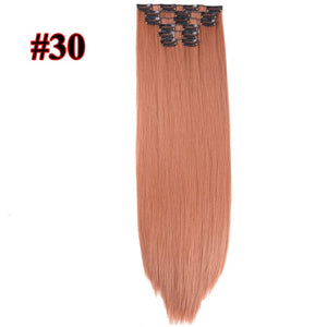 Longs droits Extensions de cheveux 16 clips