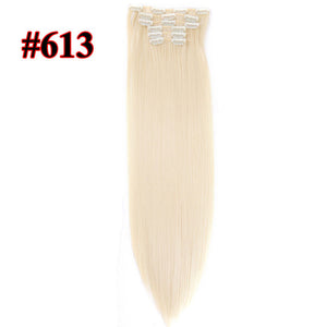 Longs droits Extensions de cheveux 16 clips