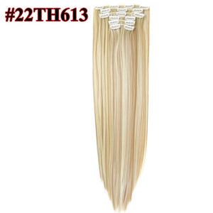 Longs droits Extensions de cheveux 16 clips