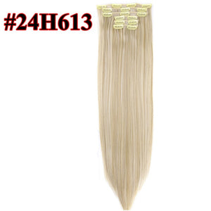 Longs droits Extensions de cheveux 16 clips
