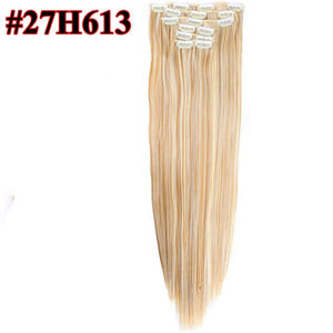 Longs droits Extensions de cheveux 16 clips