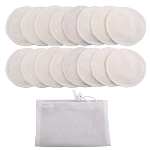 Ensemble Réutilisable Coton Démaquillants Avec Sac Lavable