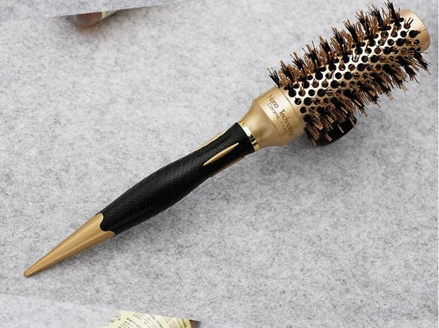 Brosse à cheveux en fer céramique de 5 tailles Anti-statique résistant aux hautes températures