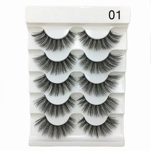 Faux cils 3D 5 Paires