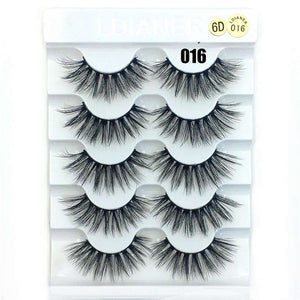 Faux cils 3D 5 Paires