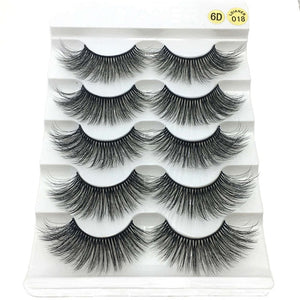 Faux cils 3D 5 Paires