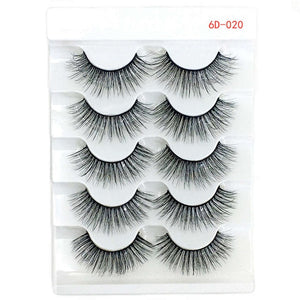 Faux cils 3D 5 Paires