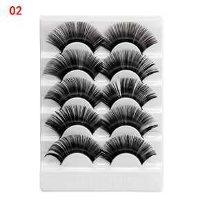 Faux cils 3D 5 Paires
